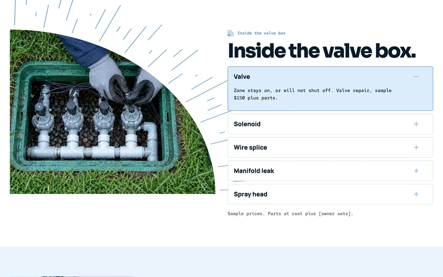 Arc: Inside the valve box