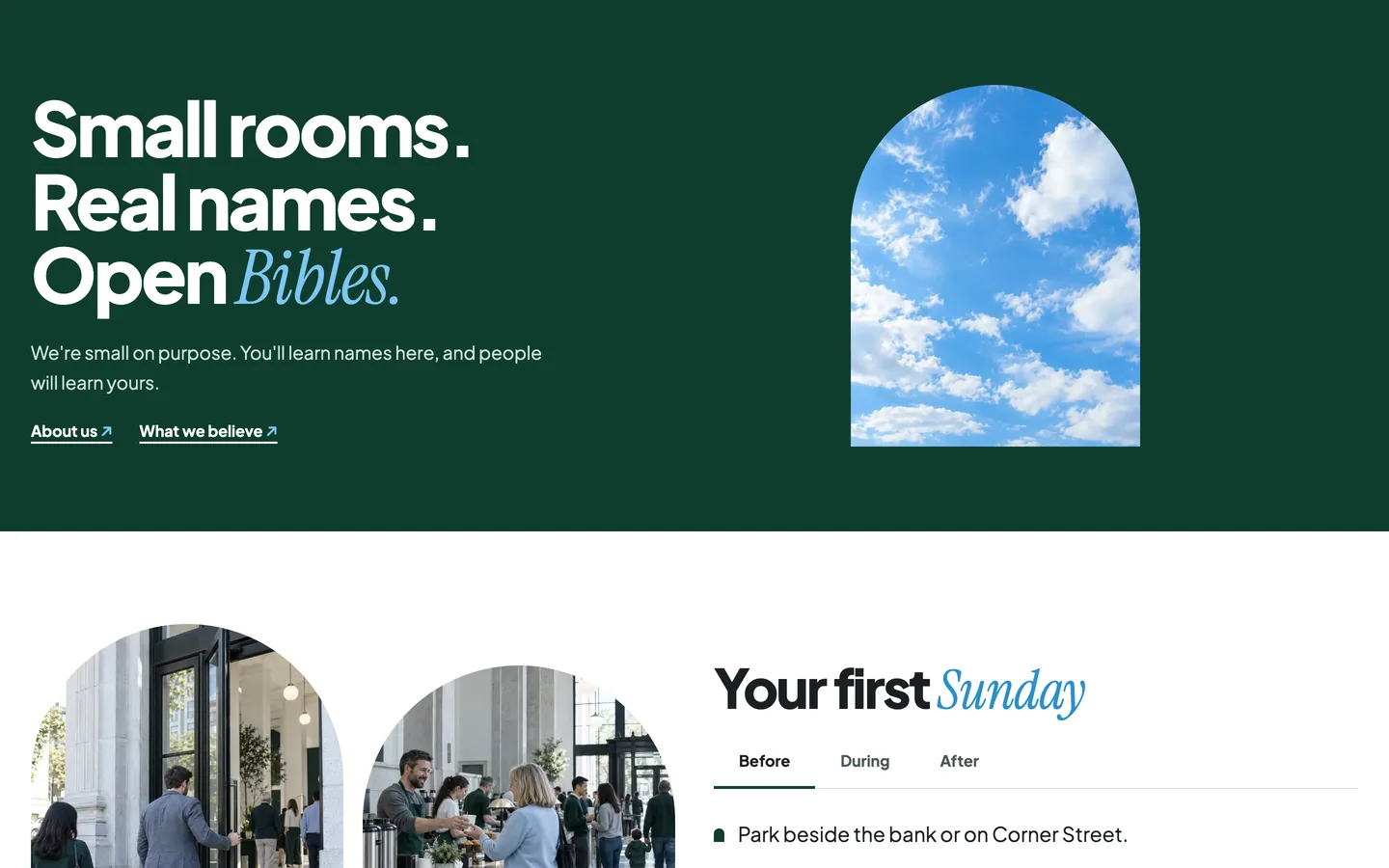 Archway: Small rooms, real names