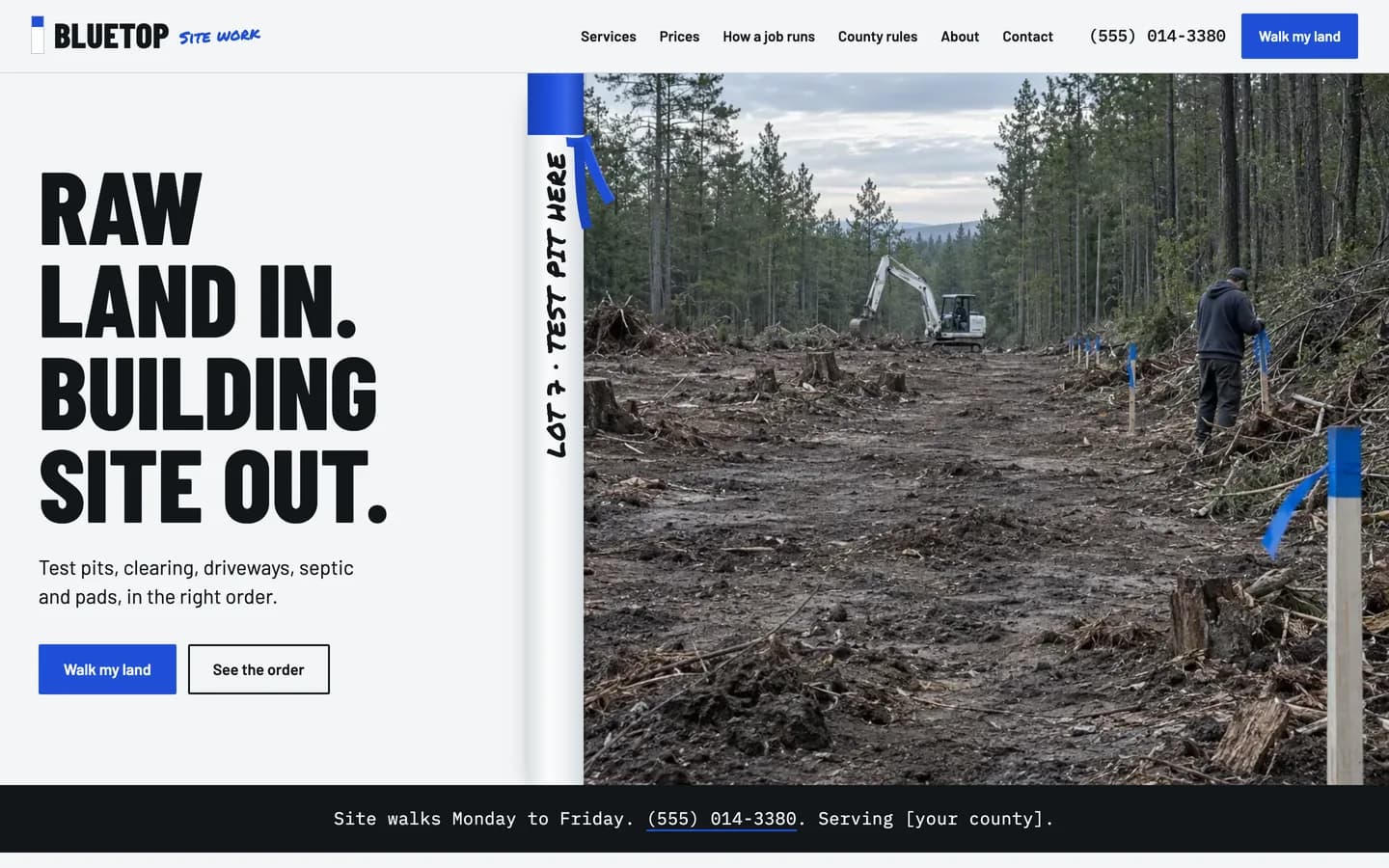 Bluetop: Homepage