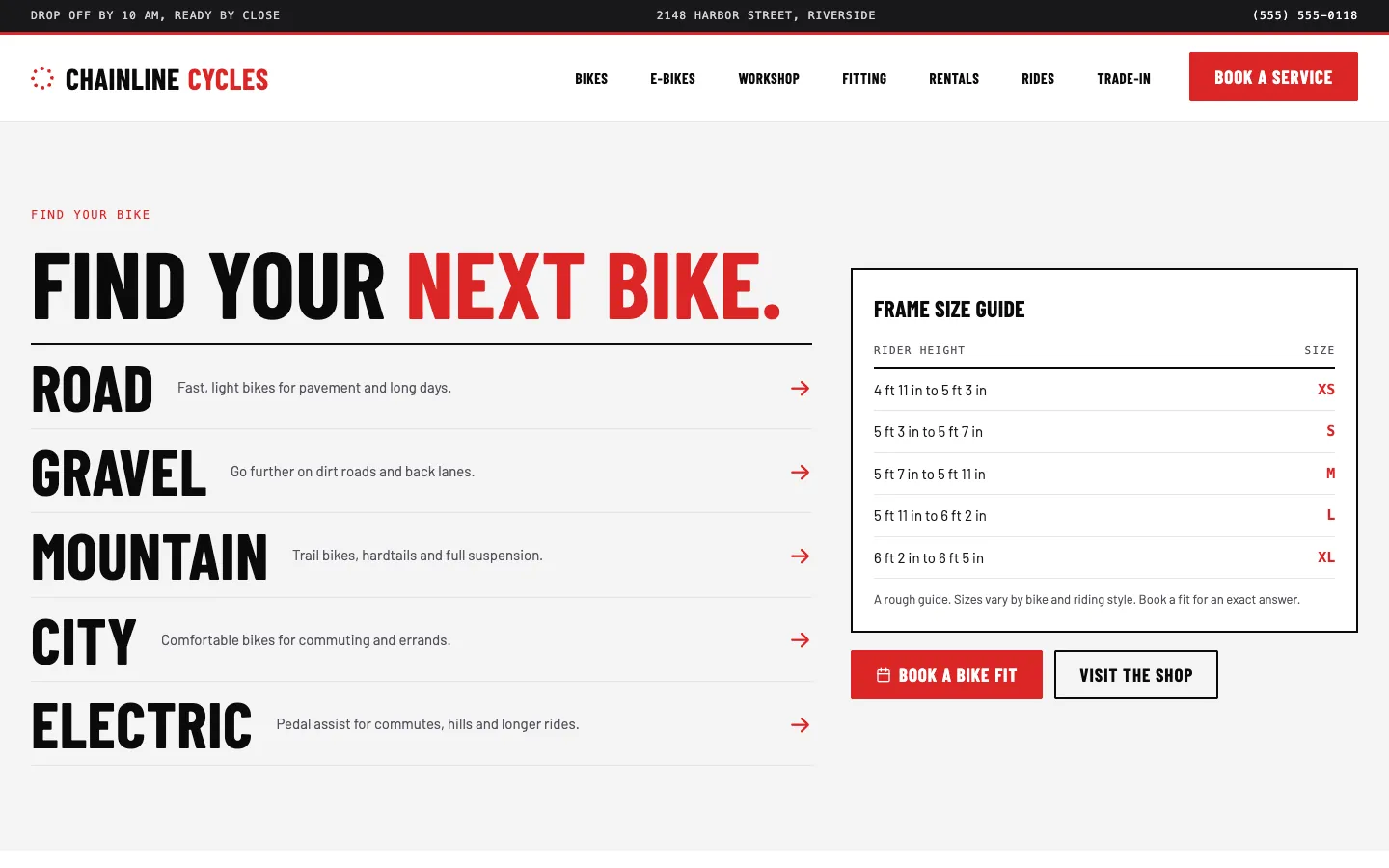Chainline: Home / find your next bike