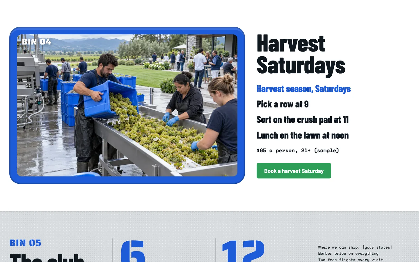 Crushpad: Harvest Saturdays