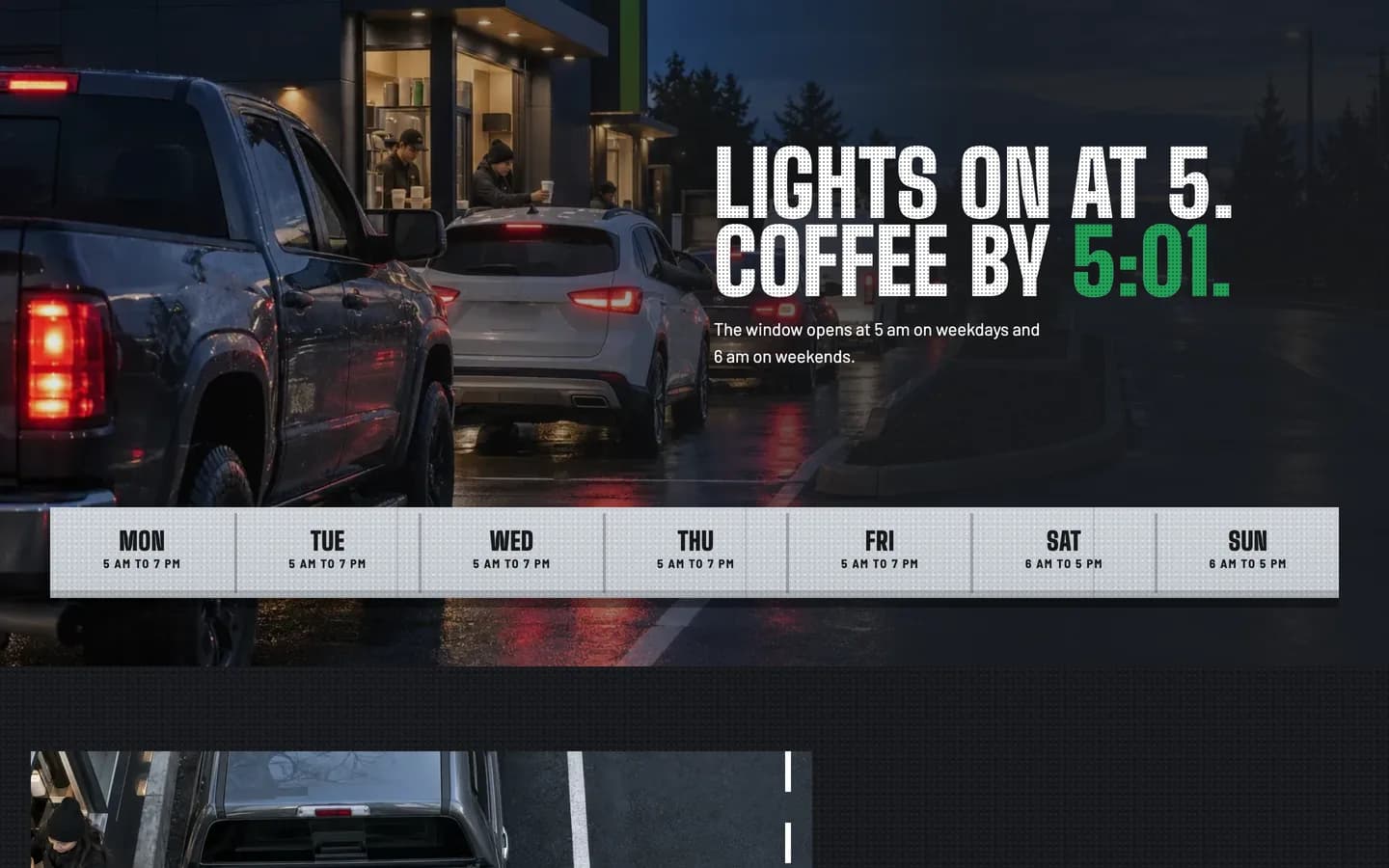Curb: Lights on at 5