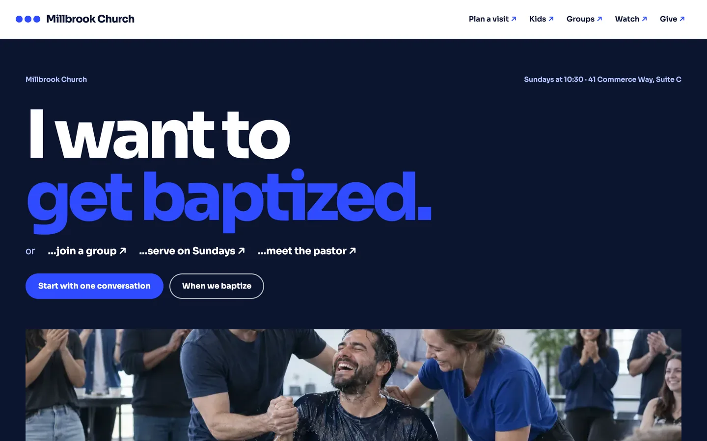 Ellipsis: Home / I want to get baptized