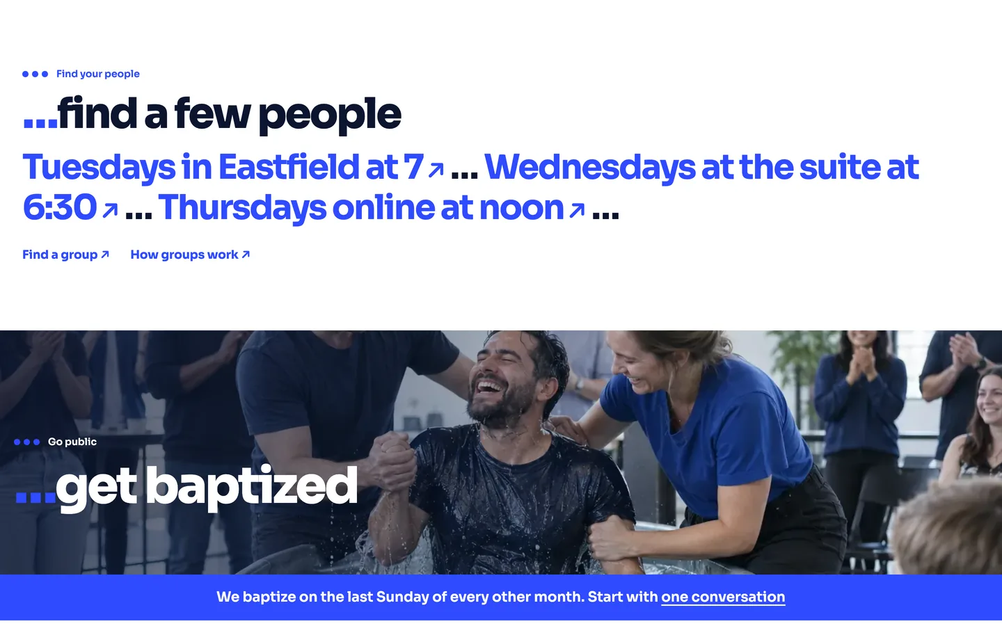 Ellipsis: …find a few people