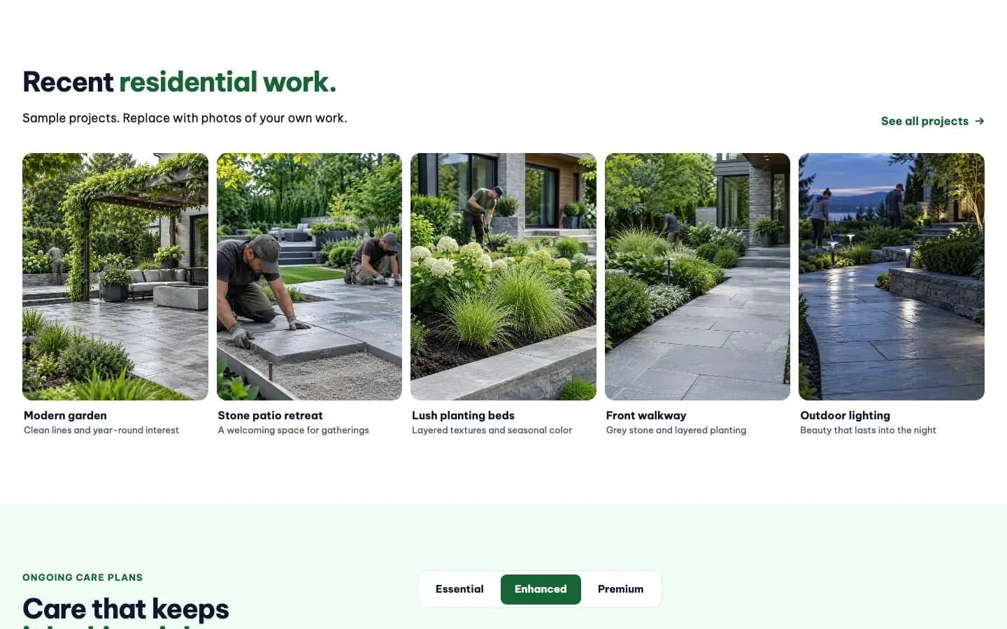 Fieldstone: Recent residential work