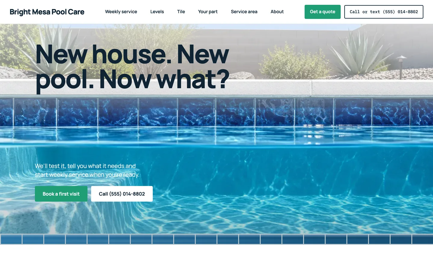 Lido: Home / new pool