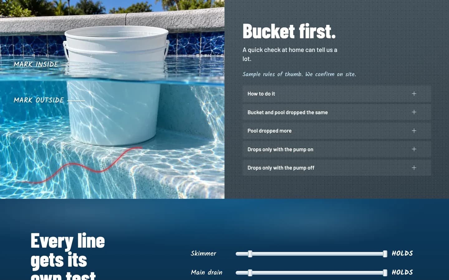 Plume: Bucket first