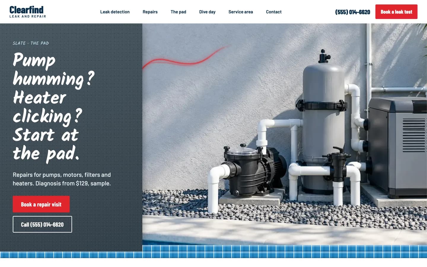 Plume: Home / start at the pad