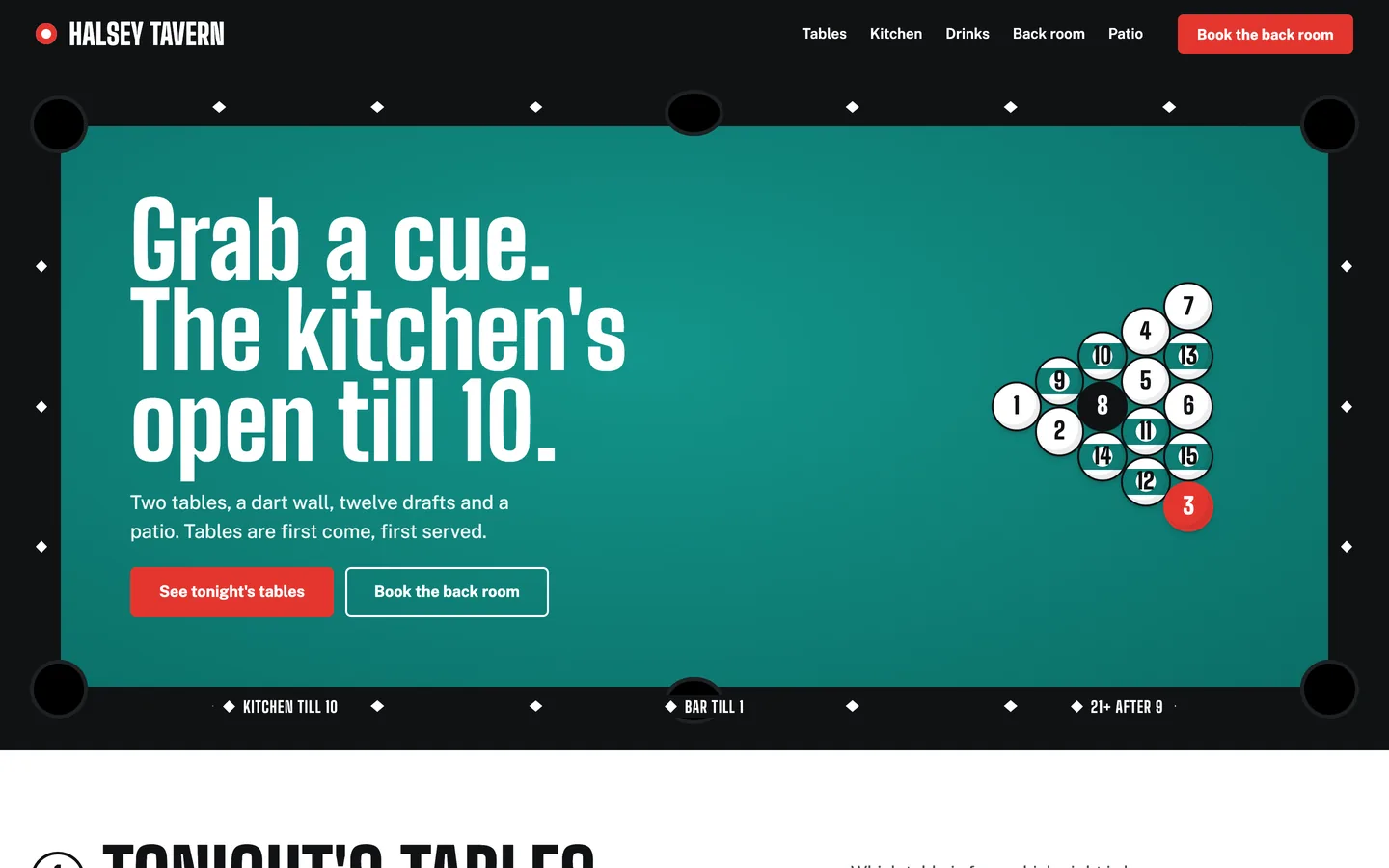 Pocket website template homepage