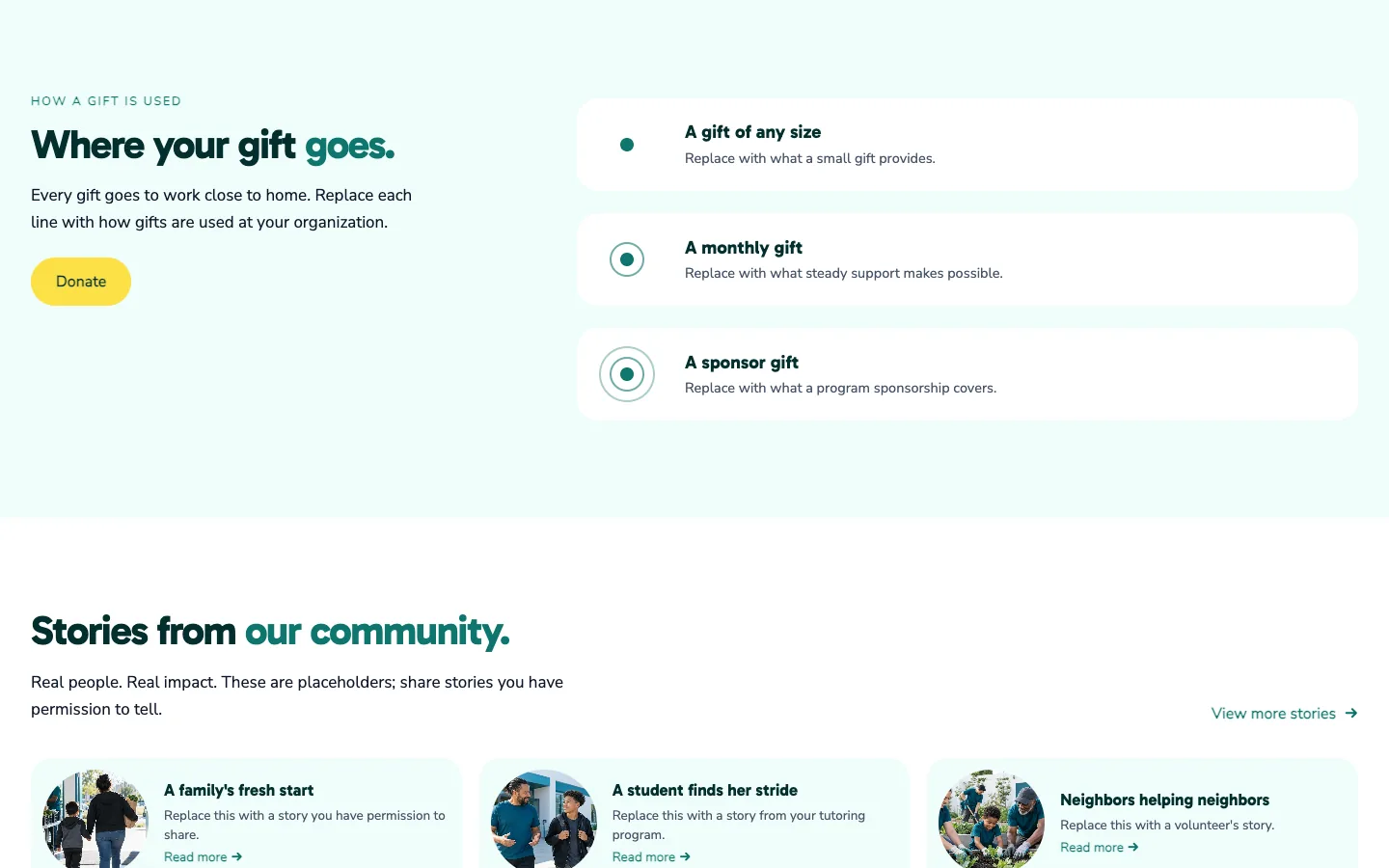 Ripple: Where your gift goes