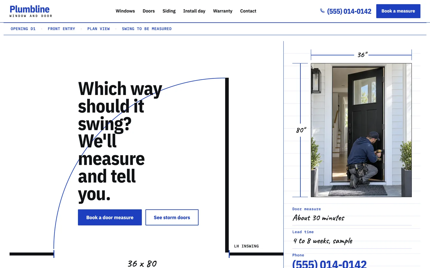 Rough: Home / which way should it swing?