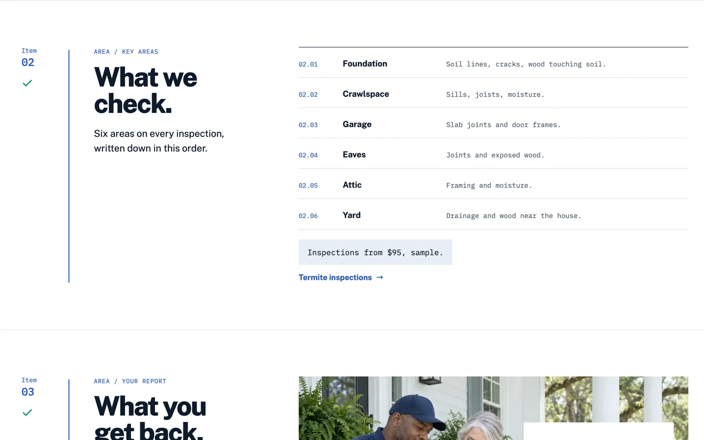 Sill: What we check