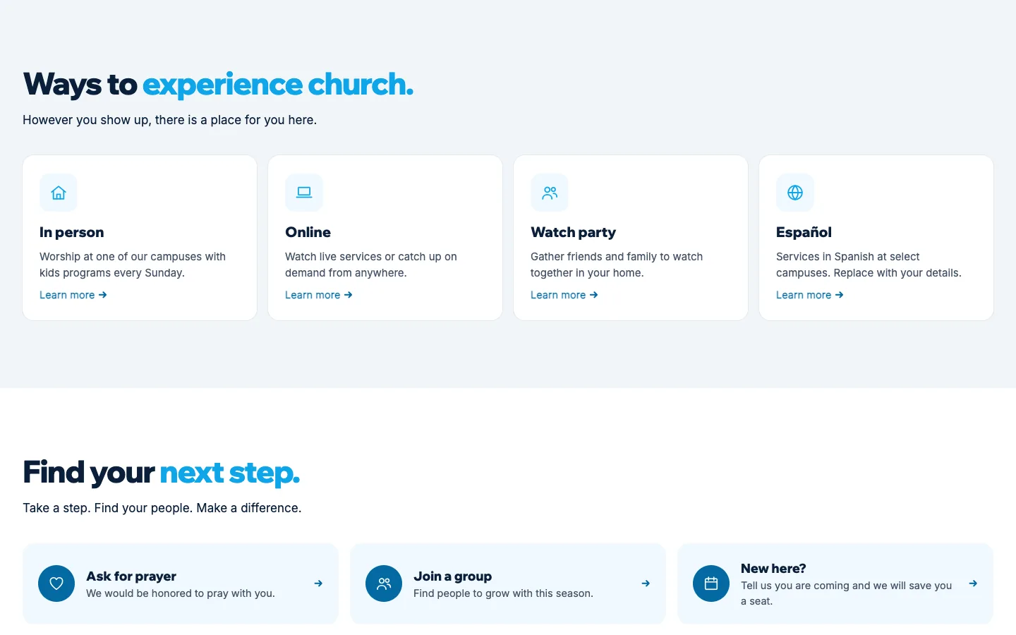 Waypoint: Ways to experience church